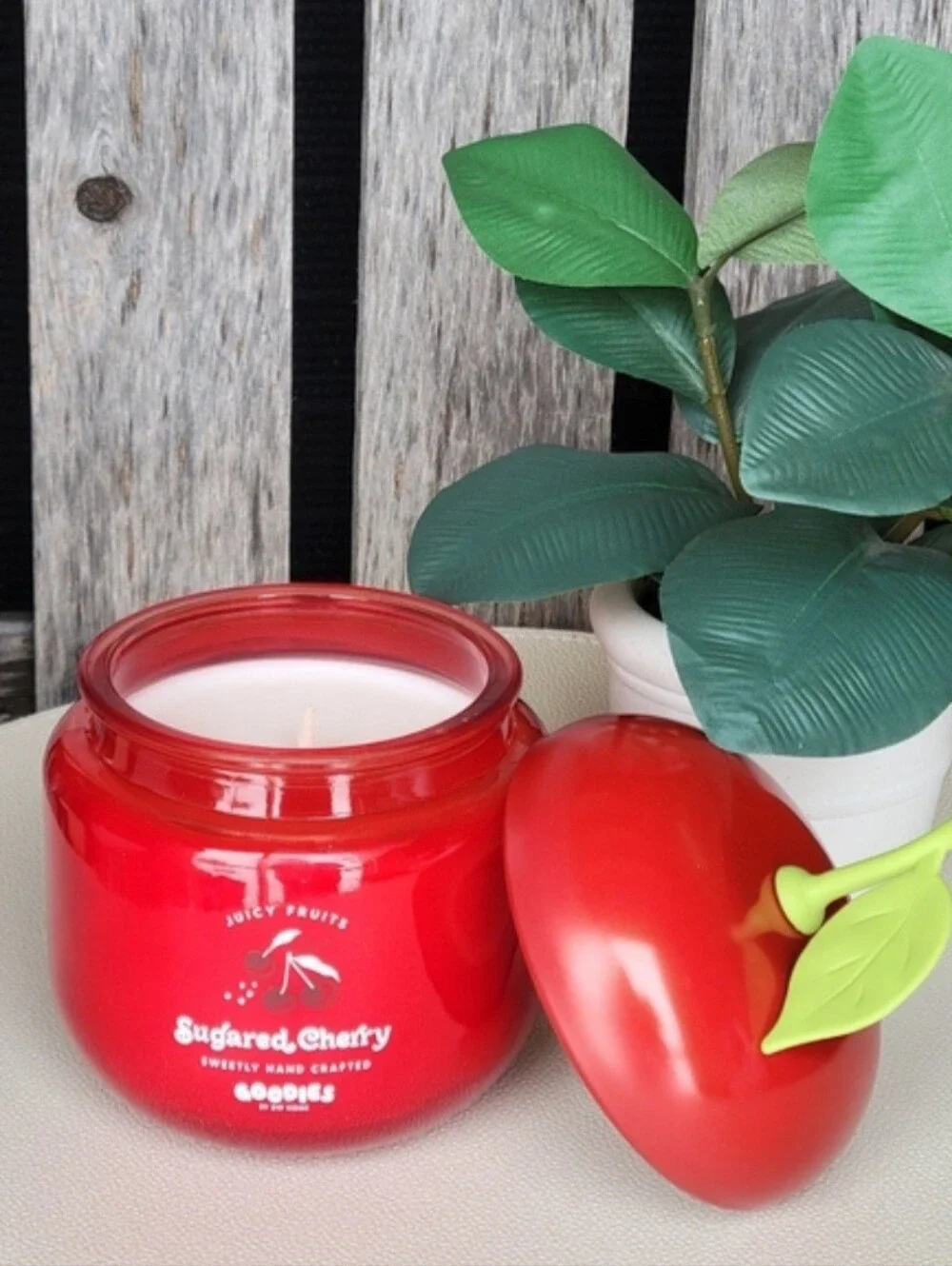 DW Home- Goodies Sugared Cherry Candle NWT